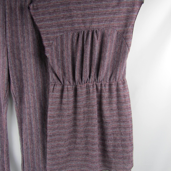 FREE PEOPLE In Your Eyes Pant Suite Set Blue Combo - Picture 5 of 8